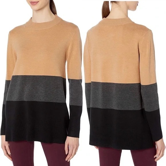 FRENCH CONNECTION‎ Normie Colorblocked Sweater - Picture 1 of 5